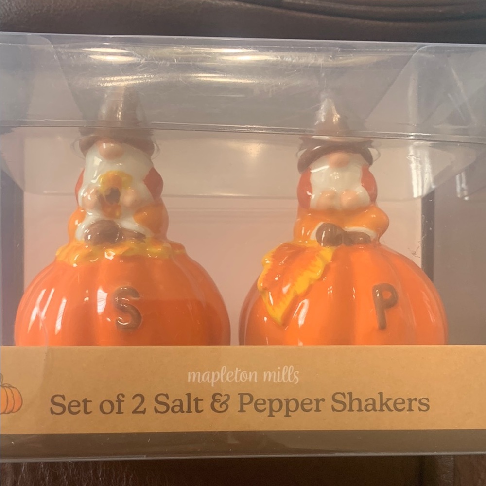Orange Salt & Pepper Shakers